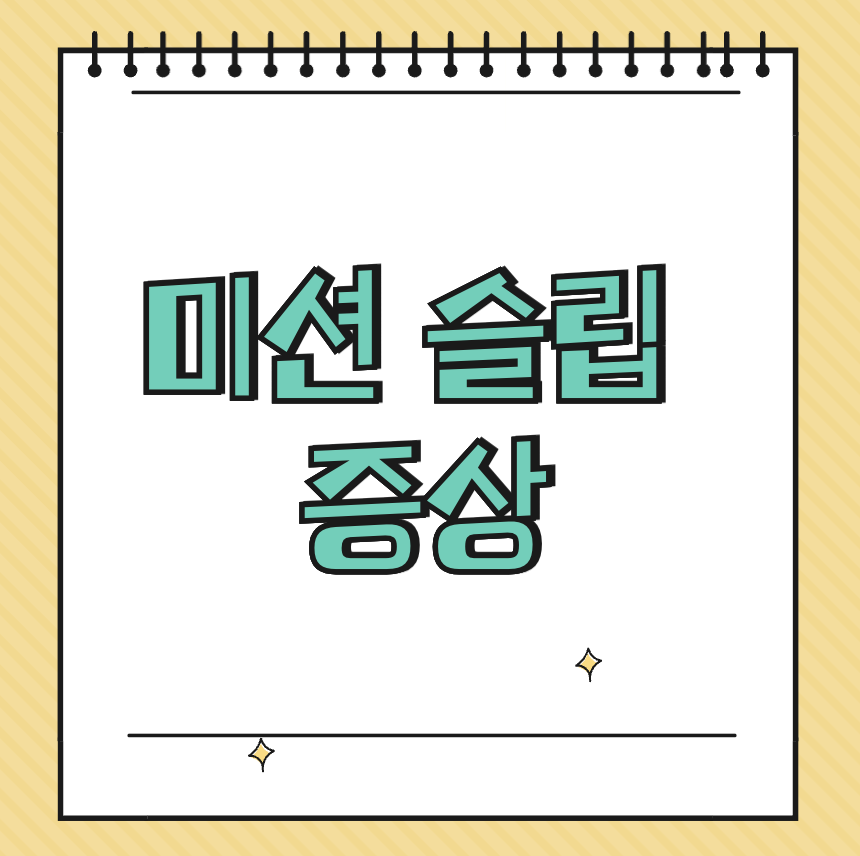 미션 슬립 증상 썸네일