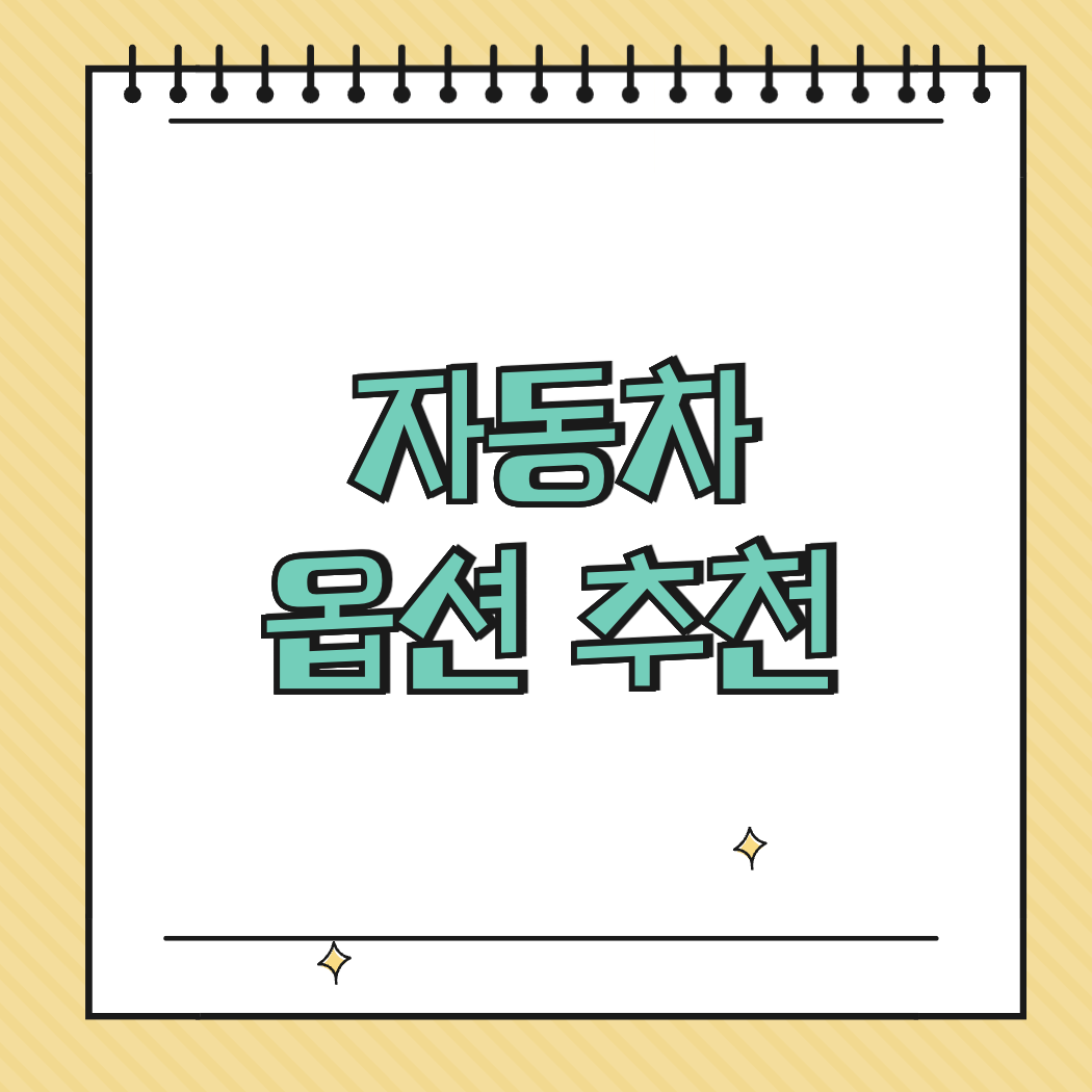 자동차 옵션 추천 썸네일